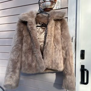 Faux fur jacket